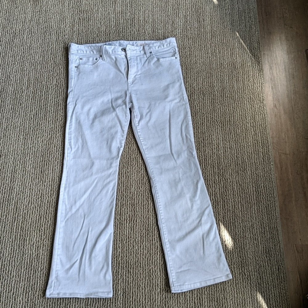 White Boot Cut Jeans